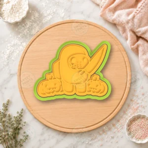Among Us Halloween Skull Cookie Cutter & Stamp