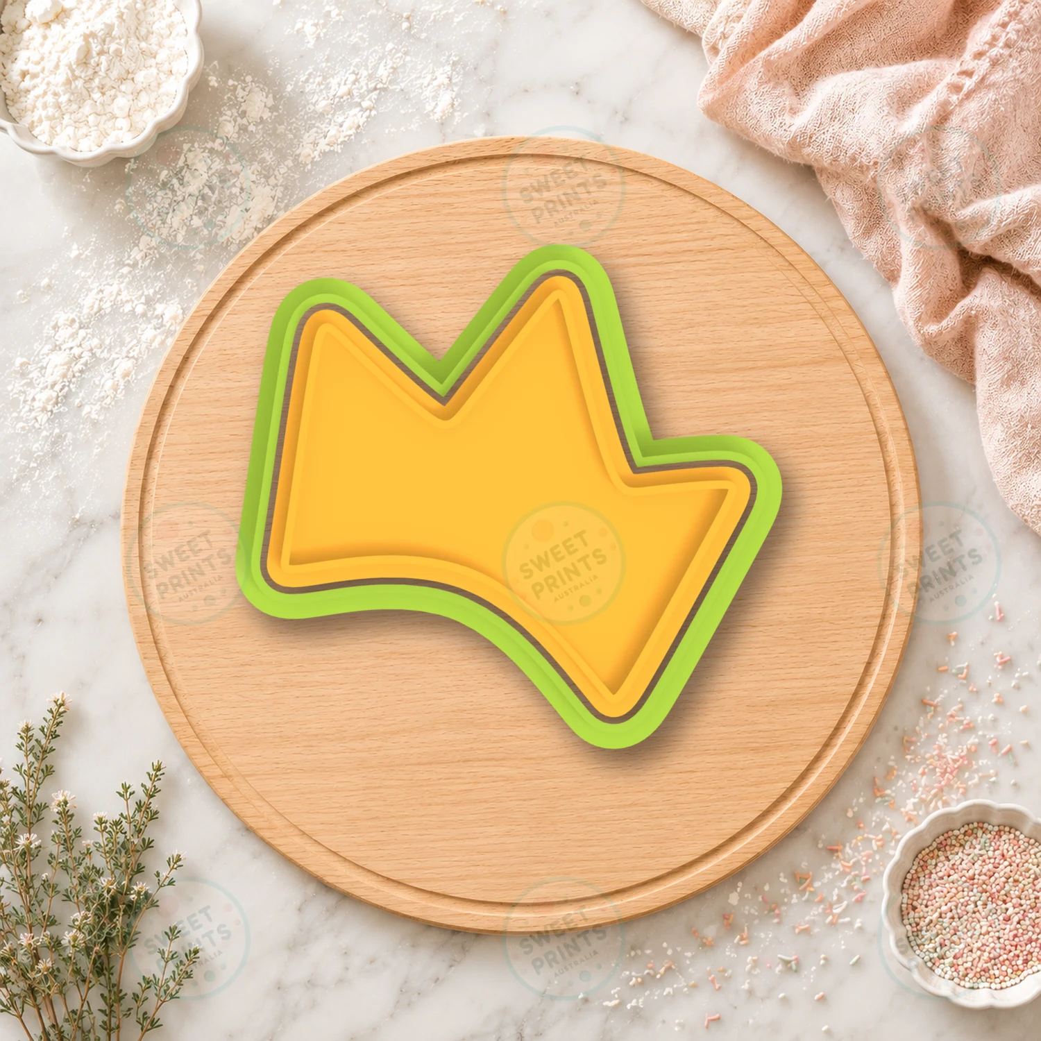 Among Us Crown Shape Cookie Cutter & Stamp cookie cutter