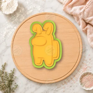 Among Us Bunny Ears 2 Cookie Cutter & Stamp