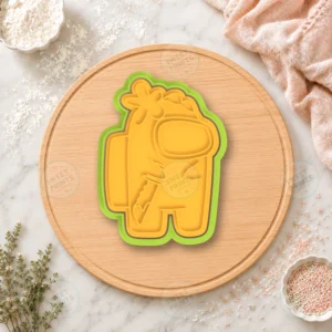Among Us Flower Crown Knife Cookie Cutter & Stamp