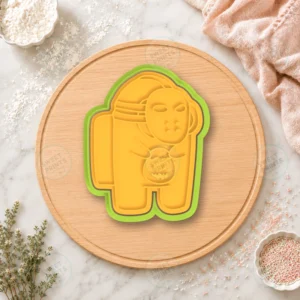 Among Us Hockey Mask Pumpkin Cookie Cutter & Stamp