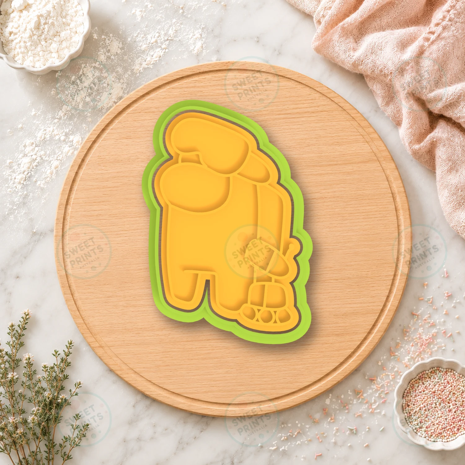 Among Us Phone Call Cookie Cutter & Stamp cookie cutter