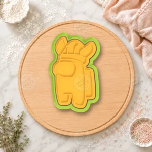 Among Us Chef Hat Cookie Cutter & Stamp