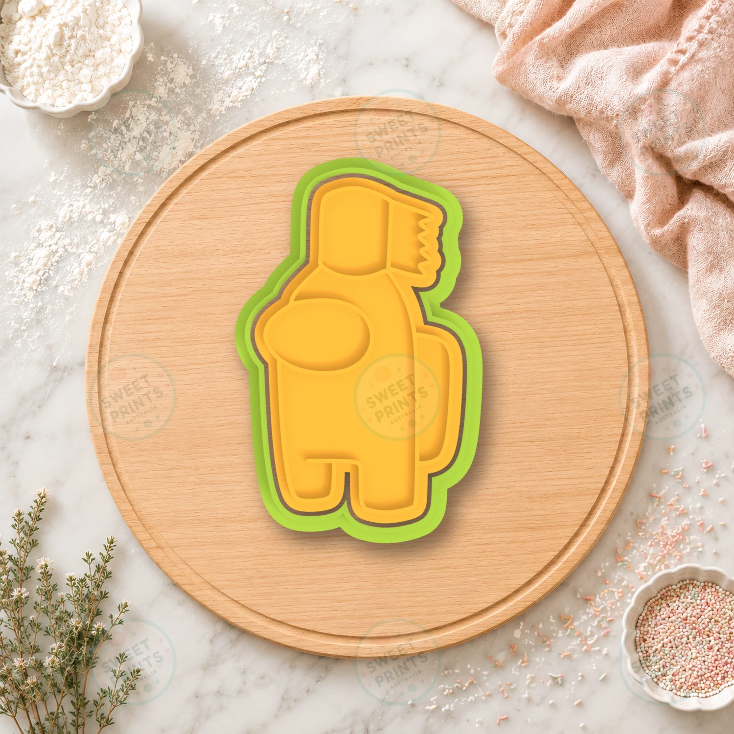 Among Us Paper Bag Cookie Cutter & Stamp cookie cutter