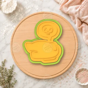 Among Us Duck Skull Bubble Cookie Cutter & Stamp