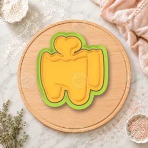 Among Us Heart Skirt Cookie Cutter & Stamp