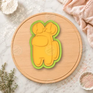 Among Us Minnie Mouse 2 Cookie Cutter & Stamp