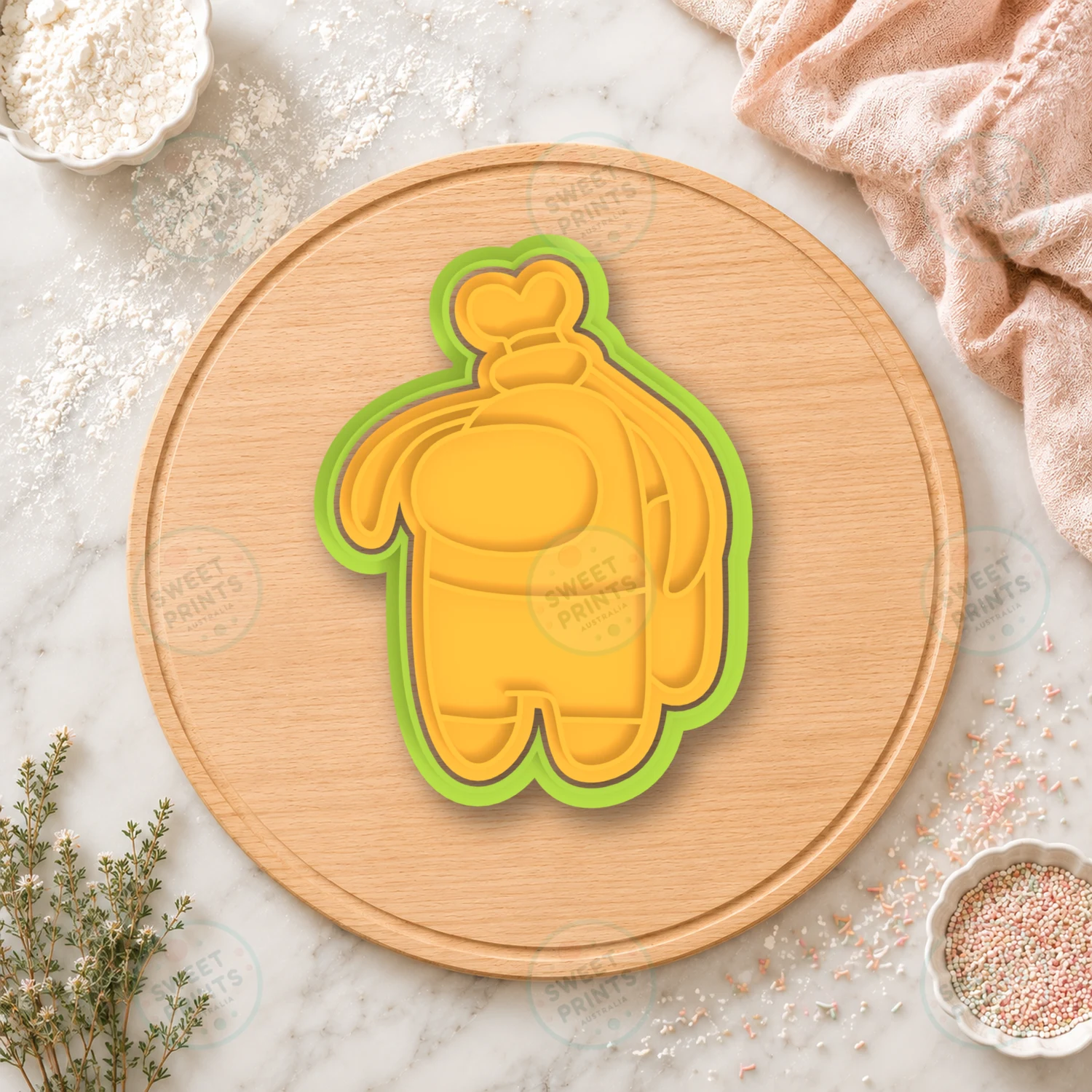 Among Us Chef Cookie Cutter & Stamp cookie cutter
