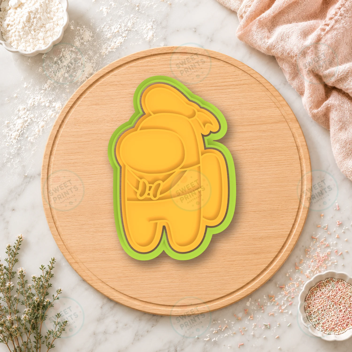 Among Us Goofy Cookie Cutter & Stamp cookie cutter