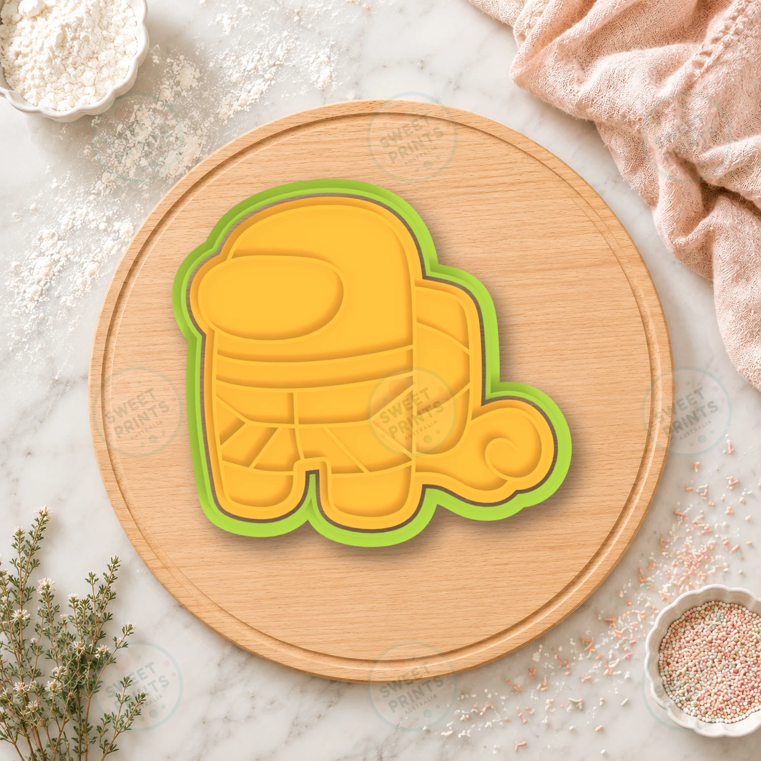 Among Us Squirtle Cookie Cutter & Stamp cookie cutter