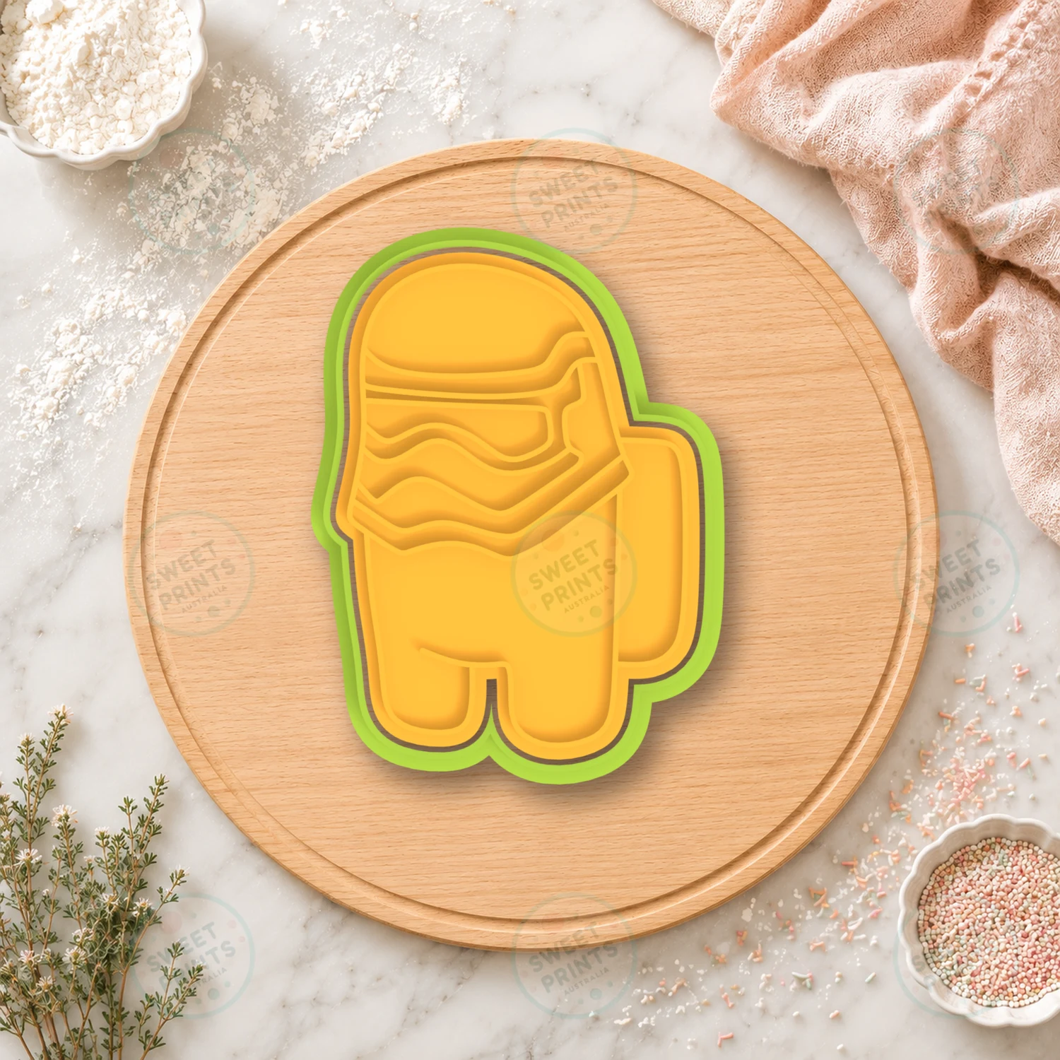 Among Us Stormtrooper Cookie Cutter & Stamp cookie cutter