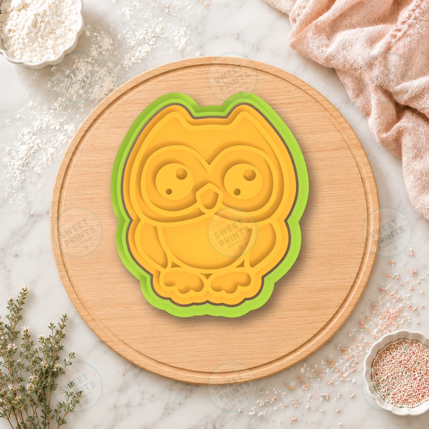 Owl Face 1 Cookie Cutter & Stamp cookie cutter