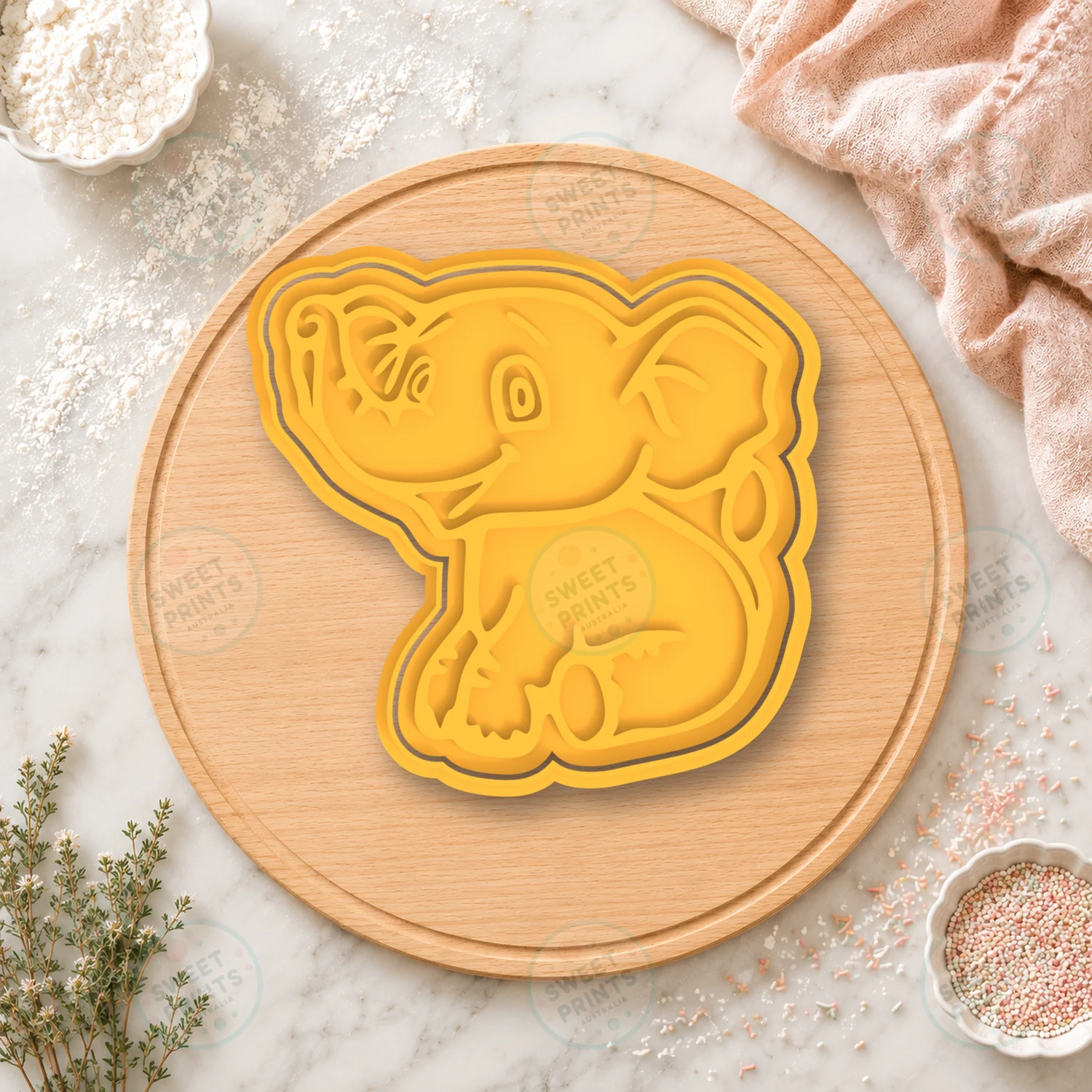 Elephant Cookie Stamp cookie cutter