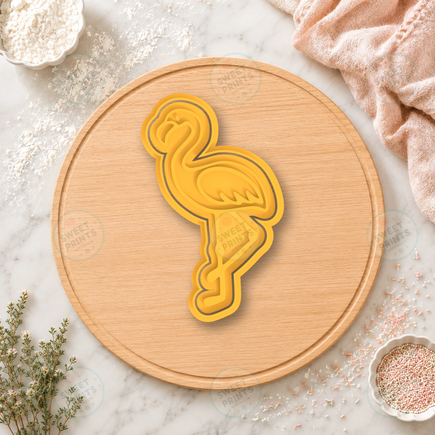 Flamingo Cookie Stamp cookie cutter