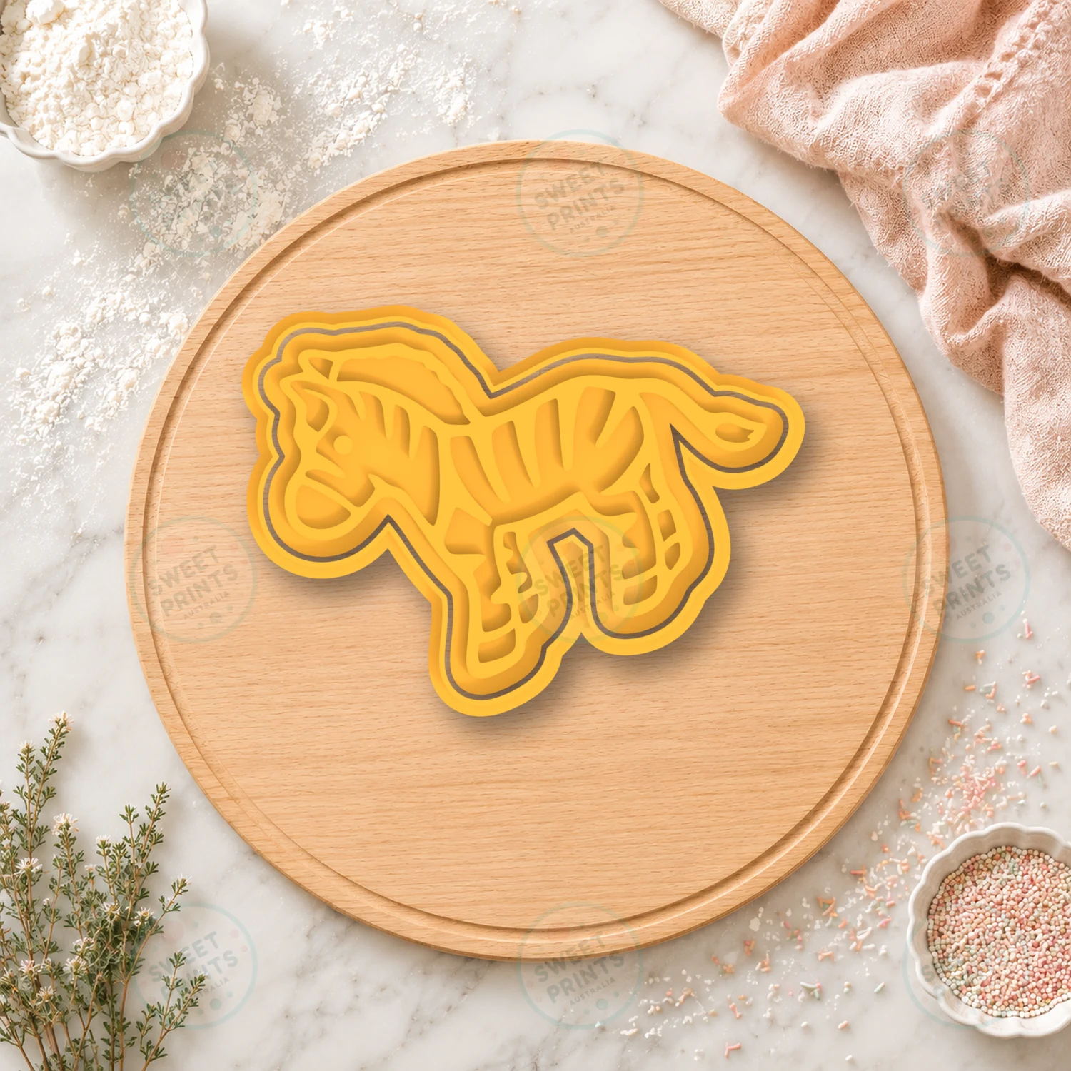 Zebra Cookie Stamp cookie cutter