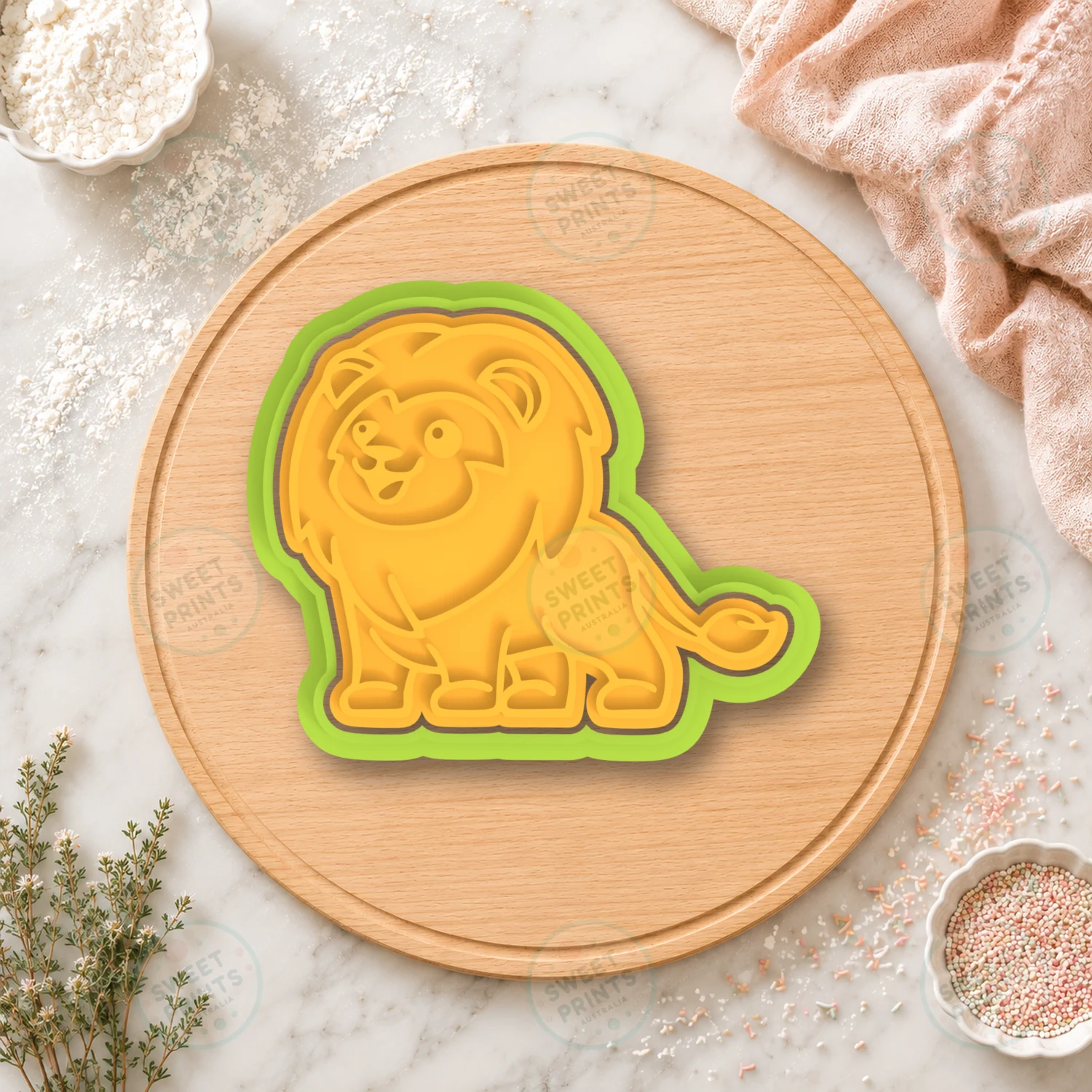 Lion Standing Cookie Cutter & Stamp cookie cutter