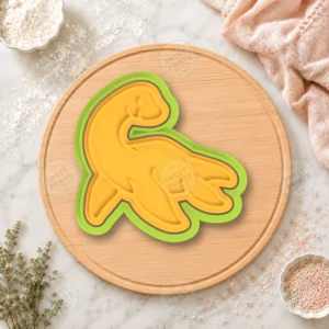 Brontosaurus Side Profile Cookie Cutter & Stamp