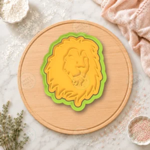 Lion Head Realistic Cookie Cutter & Stamp