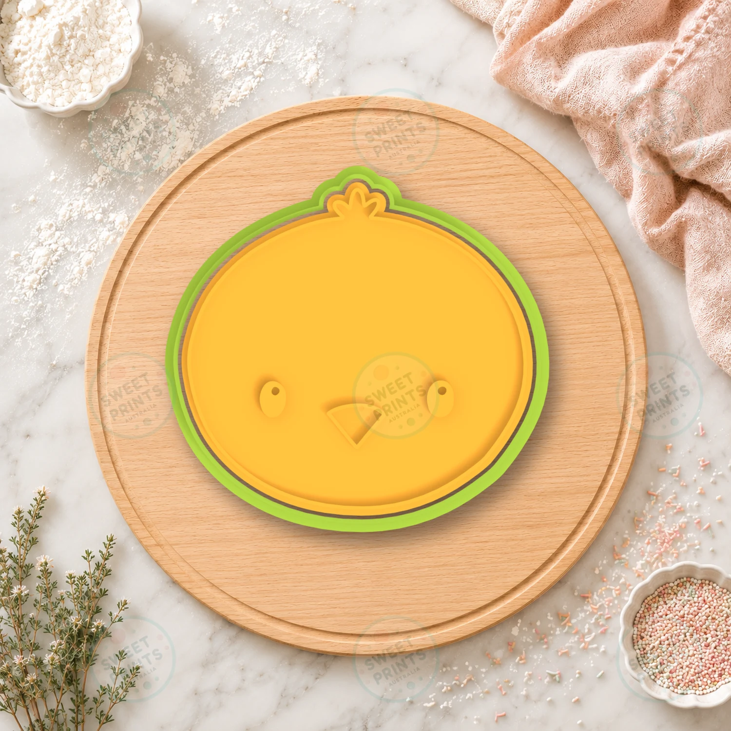 Chick Face 1 Cookie Cutter & Stamp cookie cutter
