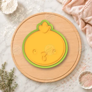 Chick Face 2 Cookie Cutter & Stamp