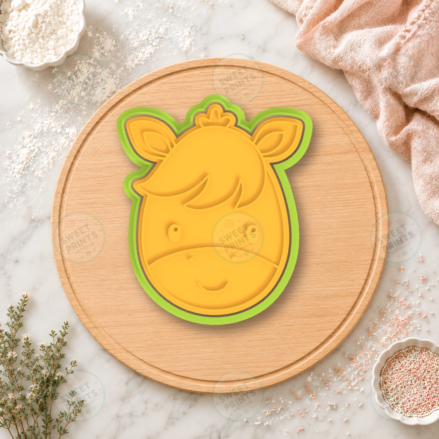 Horse Face 1 Cookie Cutter & Stamp cookie cutter