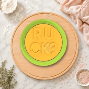 Are You Ok Cookie Cutter & Stamp