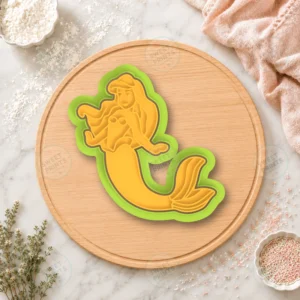Ariel Mermaid Cookie Cutter & Stamp