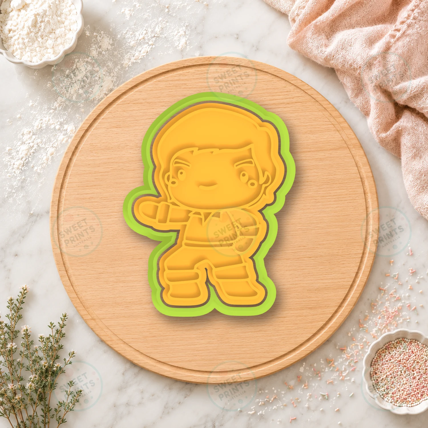 Prince Eric Cookie Cutter & Stamp cookie cutter