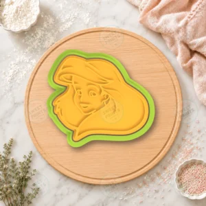 Ariel Face Cookie Cutter & Stamp