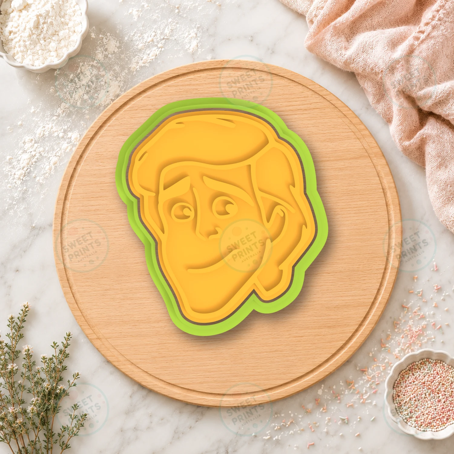 Prince Eric Portrait Cookie Cutter & Stamp cookie cutter