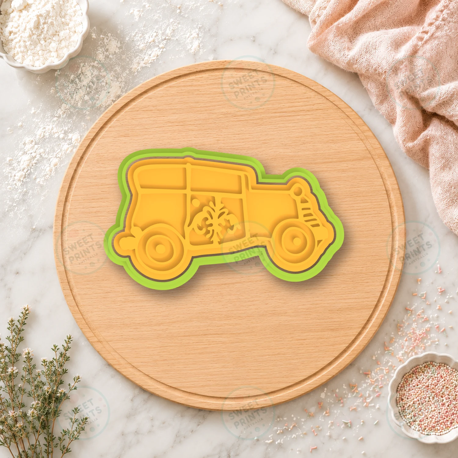 Vintage Car Cookie Cutter & Stamp cookie cutter