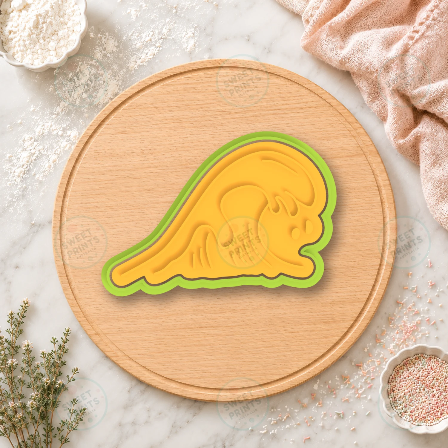 Ocean Wave Cookie Cutter & Stamp cookie cutter