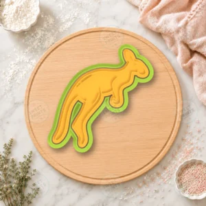 Kangaroo Jumping Cookie Cutter & Stamp