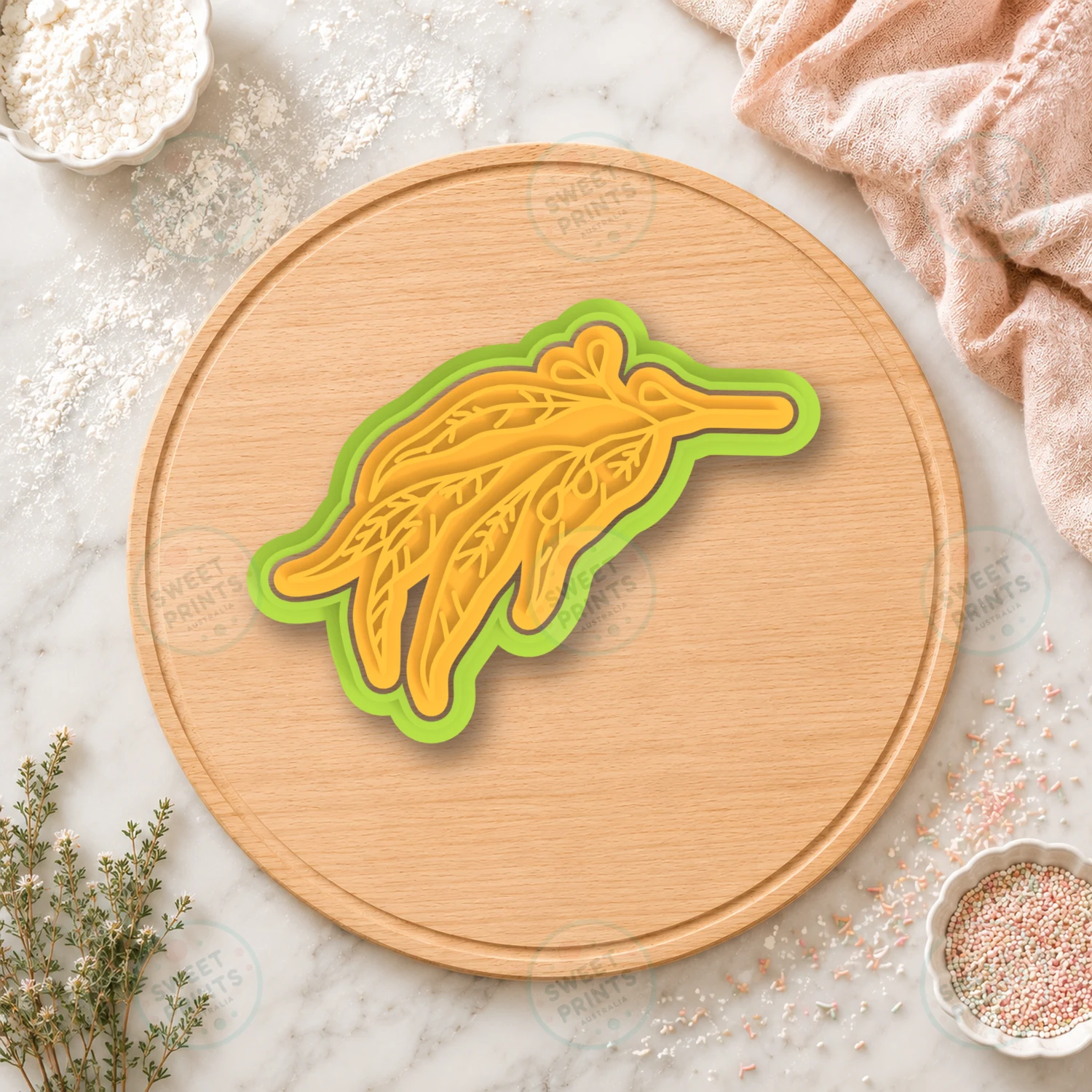 Native Flower Kangaroo Paw Cookie Cutter & Stamp cookie cutter