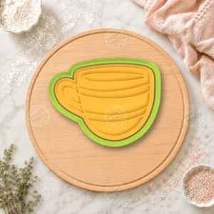 Autumn Teacup Cookie Cutter & Stamp