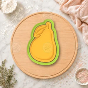 Autumn Pear Cookie Cutter & Stamp