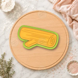 Autumn Rolled Towel Cookie Cutter & Stamp
