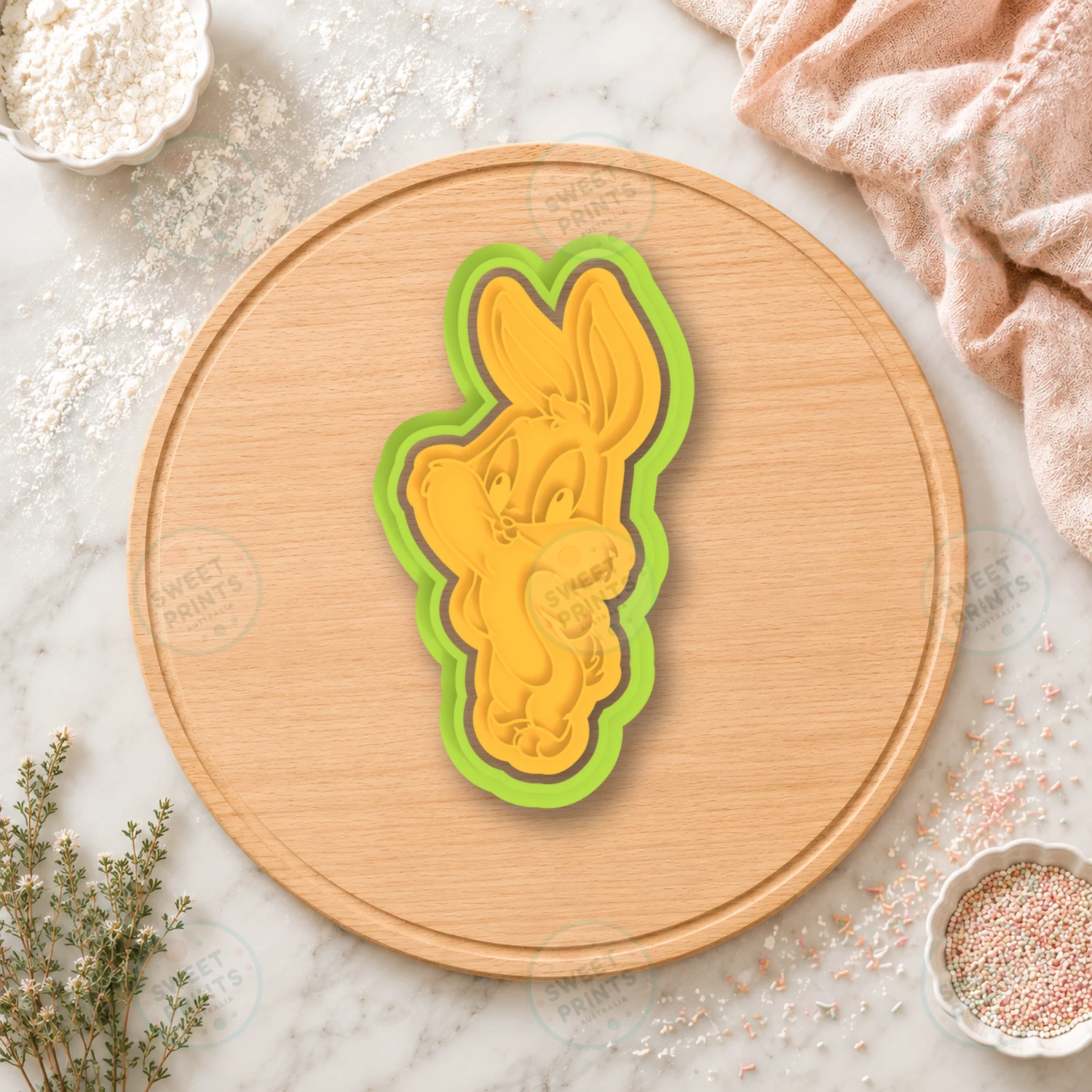 Bugs Bunny Cookie Cutter & Stamp cookie cutter