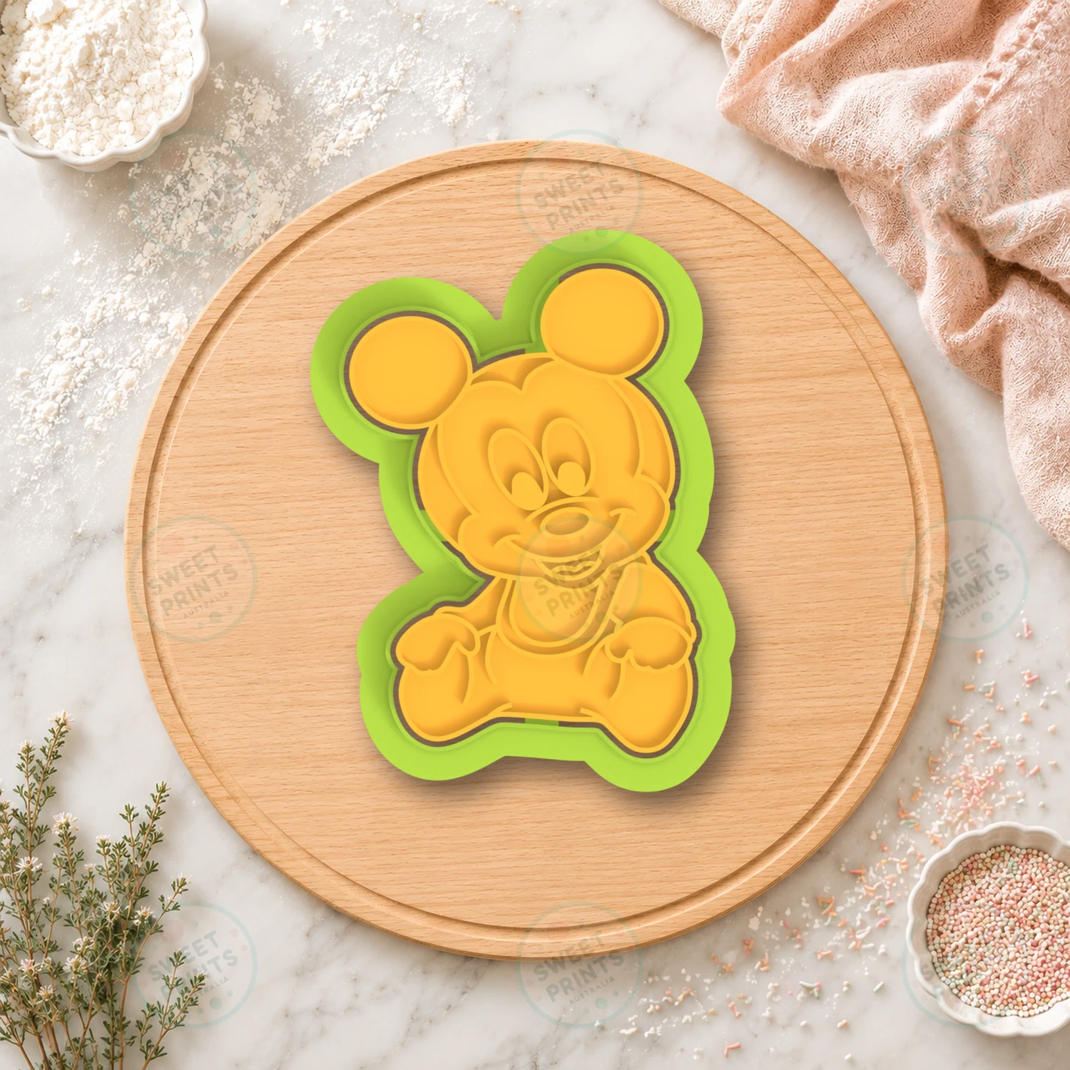 Baby Mickey Mouse Cookie Cutter & Stamp cookie cutter