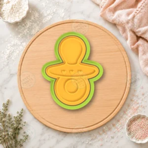 Baby Shower Pacifier Cookie Cutter & Stamp