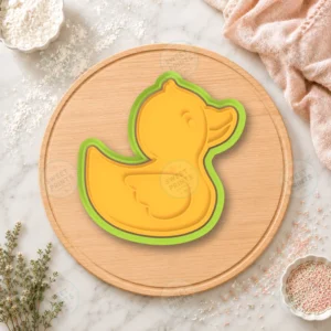 Baby Shower Rubber Duck Cookie Cutter & Stamp
