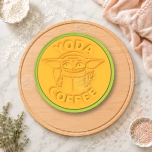 Baby Yoda Coffee Badge Cookie Cutter & Stamp