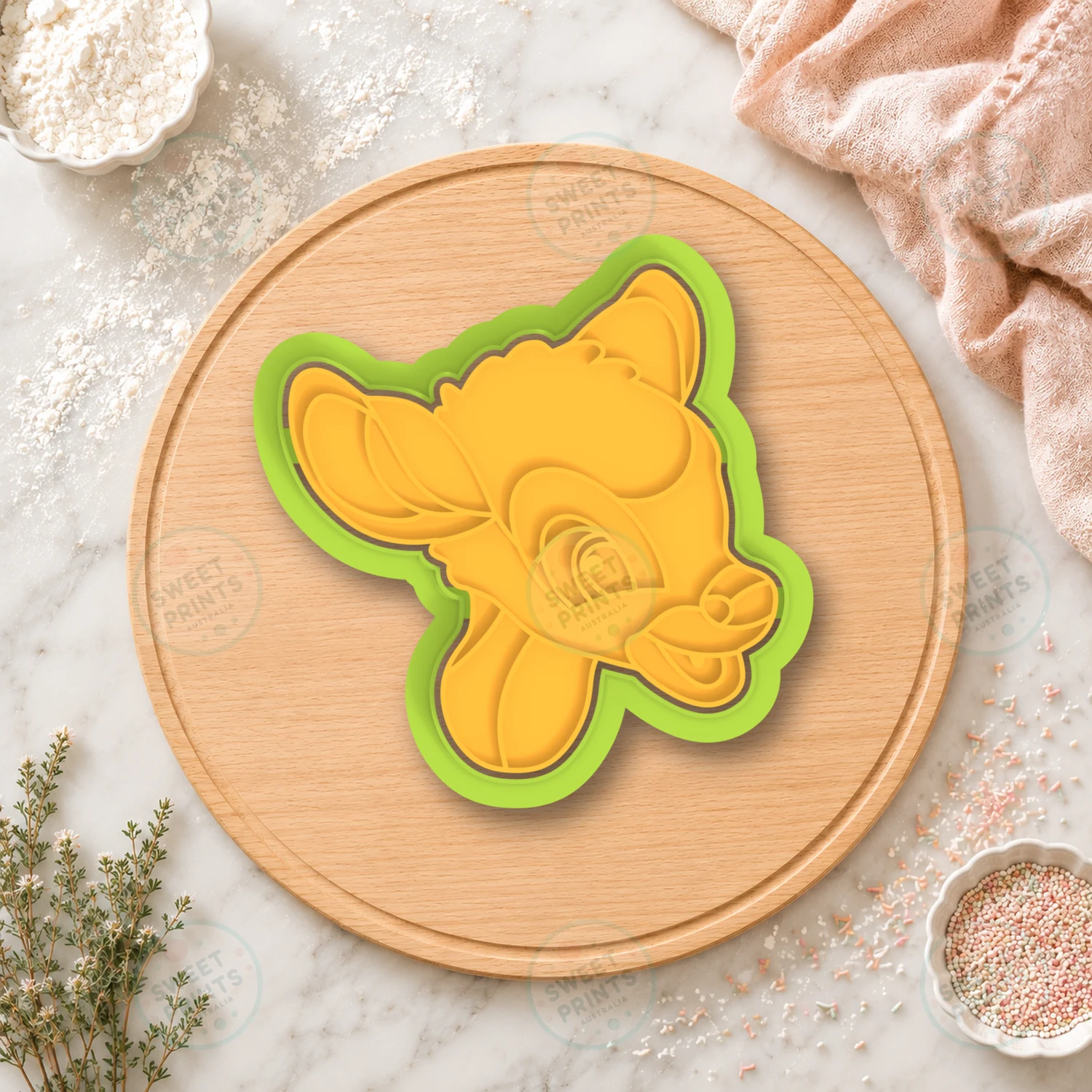 Bambi Cookie Cutter & Stamp cookie cutter