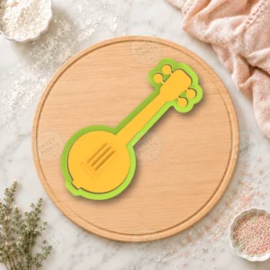Banjo Cookie Cutter & Stamp
