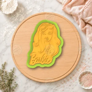 Barbie Cookie Cutter & Stamp