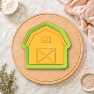 Barn House 2 Cookie Cutter & Stamp
