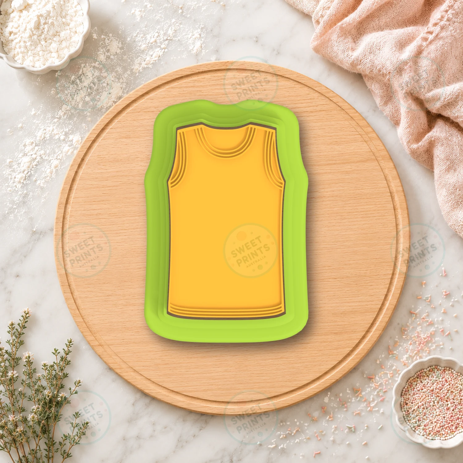 Basketball Jersey Cookie Cutter & Stamp cookie cutter