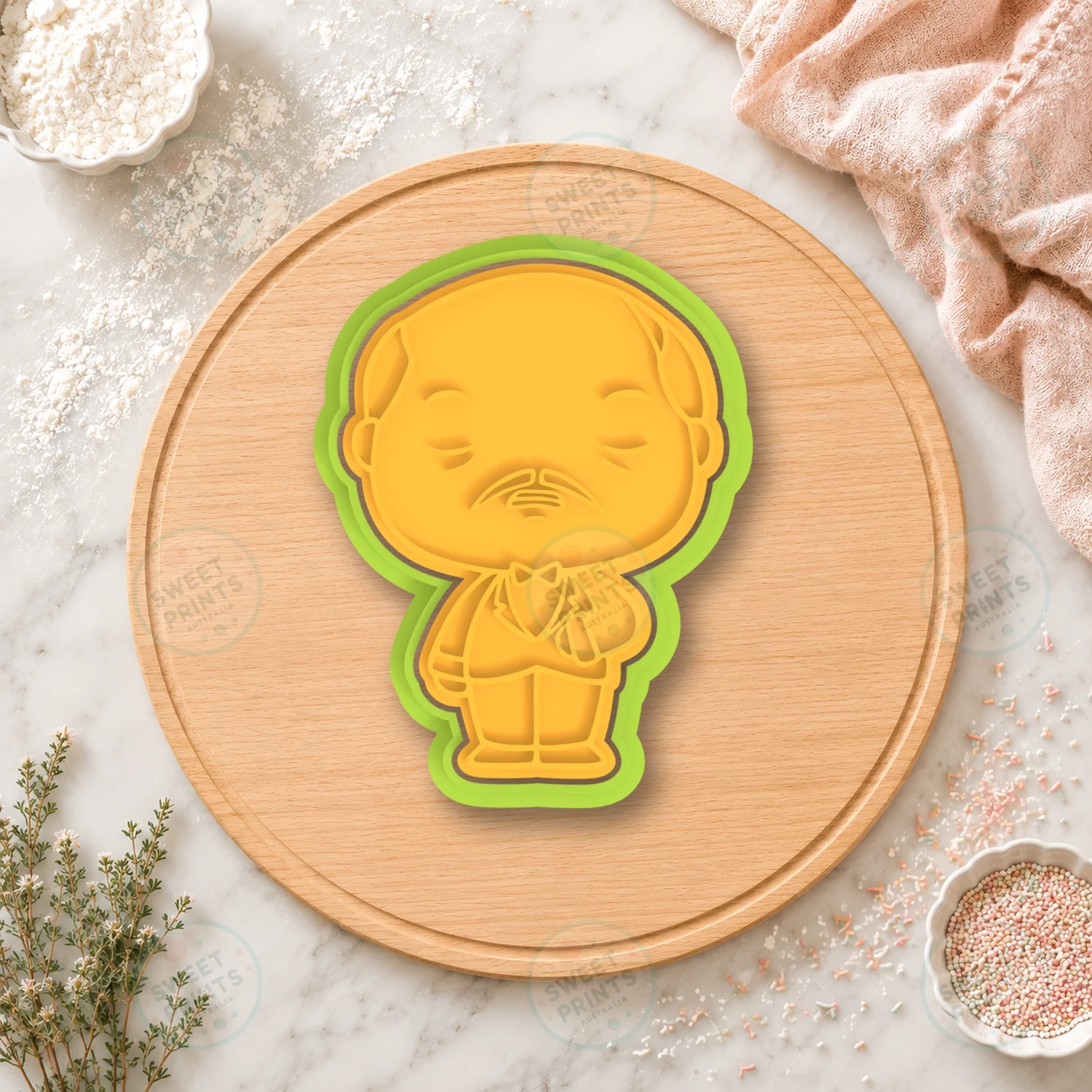 Alfred Pennyworth Cookie Cutter & Stamp cookie cutter