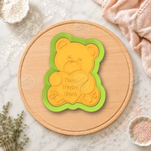 Bear Love Cookie Cutter & Stamp