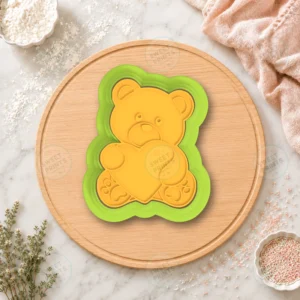 Bear Love Blank Cookie Cutter & Stamp
